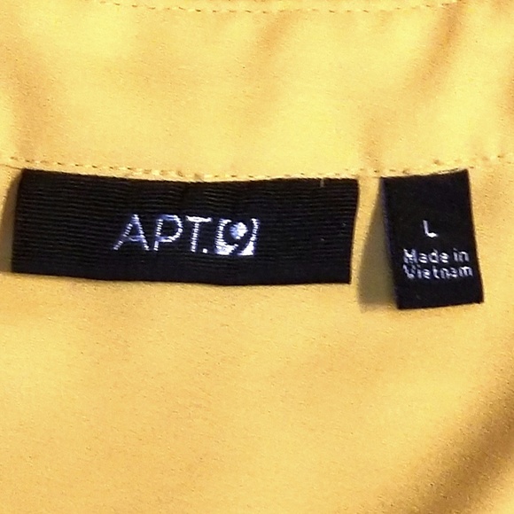 Apt 9 Yellow Sleeveless Button-Front Top - Large - Picture 2 of 3